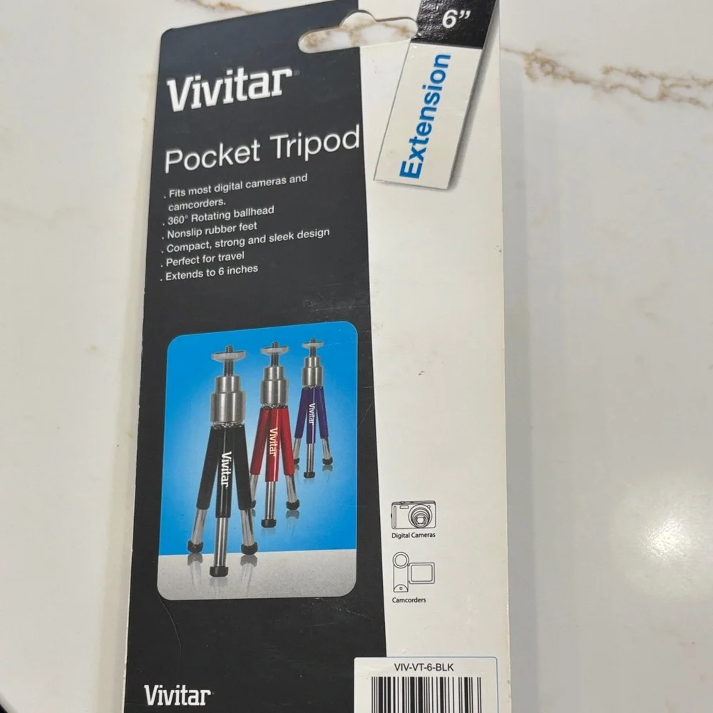 Vivitar Black Pocket Tripod with 6